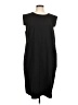 J.Crew 100% Wool Solid Black Casual Dress Size M (estimated) - photo 1