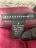 Grace Elements Burgundy Faux Leather Skirt Size 8 - photo 4