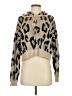 VICI Animal Print Tan Pullover Sweater Size S - photo 1
