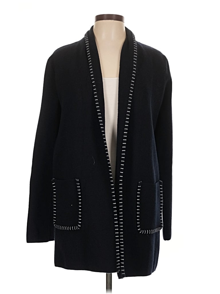 Pre-owned M Magaschoni Cardigan Sweater In Black