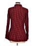 IZOD Checkered-gingham Red Long Sleeve Button-Down Shirt Size M - photo 2