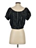 Elan Black Short Sleeve Blouse Size S - photo 2