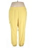 Sunday Solid Yellow Casual Pants Size 3X - photo 1