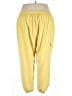 Sunday Solid Yellow Casual Pants Size 3X - photo 2