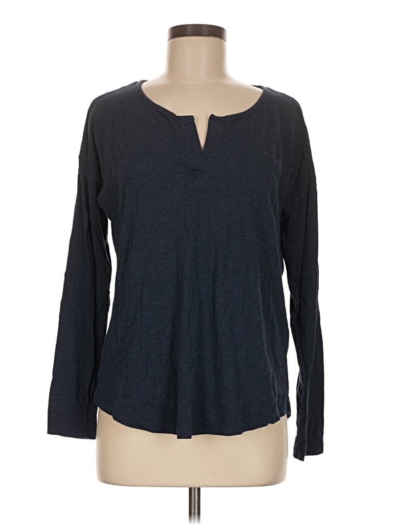 Pre-owned Vineyard Vines Long Sleeve Henley Shirt In Gray
