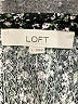 Ann Taylor LOFT Floral Black Long Sleeve Top Size L - photo 7