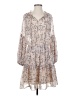 Lovestitch 100% Polyester Paisley Tan Casual Dress Size S - photo 1