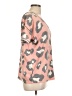 Vanilla Bay Animal Print Pink Short Sleeve Blouse Size L (estimated) - photo 4