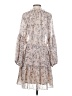 Lovestitch 100% Polyester Paisley Tan Casual Dress Size S - photo 2
