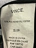 Vince. 100% Polyester Solid Black Casual Dress Size S - photo 8