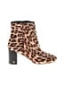 Tory Burch Animal Print Brown Tan Ankle Boots Size 8 - photo 1