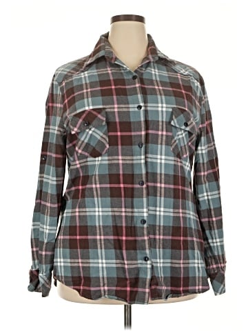Matchstick Long Sleeve Button-Down Shirt (view 1)
