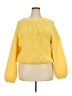Shein Curve 100% Acrylic Solid Yellow Pullover Sweater Size 18 Plus (3) - photo 1