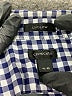 Crewcuts 100% Cotton Checkered-gingham Blue Long Sleeve Button-Down Shirt Size 4 - photo 3