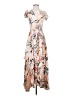 Jaase Floral Ivory Orange Cocktail Dress Size XS - photo 1