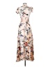 Jaase Floral Ivory Orange Cocktail Dress Size XS - photo 2