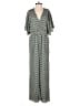 MELLODAY Chevron-herringbone Green Jumpsuit Size XS - photo 1