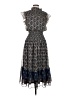 Aqua 100% Polyester Paisley Blue Casual Dress Size L - photo 1