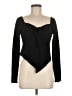 Gaze Black Long Sleeve Top Size M - photo 1