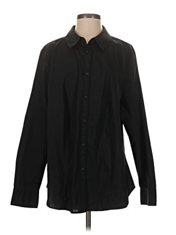 Liz Claiborne Long Sleeve Button-Down Shirt (view 1)