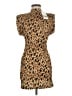 Zara Animal Print Brown Cocktail Dress Size M - photo 1