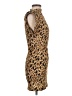 Zara Animal Print Brown Cocktail Dress Size M - photo 4