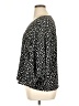 Gibson 100% Polyester Black 3/4 Sleeve Blouse Size XL - photo 5