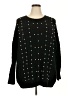 Lane Bryant Polka Dots Black Pullover Sweater Size 26 - 28 Plus - photo 1