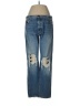 Khaite 100% Cotton Hearts Blue Jeans Size 29 waist - photo 1