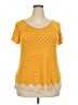 Rewind Yellow Short Sleeve Top Size XXL - photo 1