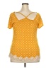 Rewind Yellow Short Sleeve Top Size XXL - photo 2