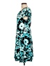 MICHAEL Michael Kors 100% Polyester Print Teal Cocktail Dress Size L - photo 5