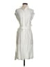 DKNY 100% Polyester White Casual Dress Size XS - photo 1