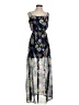 Forever 21 100% Polyester Floral Blue Cocktail Dress Size S - photo 1