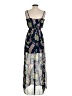 Forever 21 100% Polyester Floral Blue Cocktail Dress Size S - photo 2
