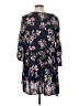 Altar'd State 100% Rayon Floral Black Blue 3/4 Sleeve Blouse Size L - photo 2