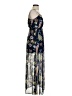 Forever 21 100% Polyester Floral Blue Cocktail Dress Size S - photo 4