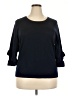 Talbots 100% Merino Wool Blue Sweatshirt Size 2X - photo 1