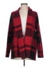 Leo & Nicole Plaid Red Cardigan Size L - photo 1