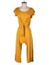Assorted Brands Solid Yellow Jumpsuit Size L - photo 1