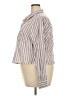 Torrid Stripes Brown Long Sleeve Button-Down Shirt Size 2X Plus (2) - photo 5