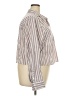 Torrid Stripes Brown Long Sleeve Button-Down Shirt Size 2X Plus (2) - photo 4