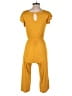 Assorted Brands Solid Yellow Jumpsuit Size L - photo 2