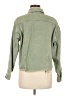 Topshop 100% Cotton Green Denim Jacket Size 6 - photo 2