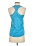 Nike 100% Polyester Blue Active Tank Size S - photo 2
