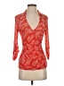 Dna Couture Red 3/4 Sleeve Blouse Size S - photo 1