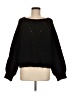 Free People Solid Black Pullover Sweater Size M - photo 1