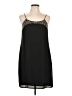 Aqua 100% Polyester Black Cocktail Dress Size L - photo 1