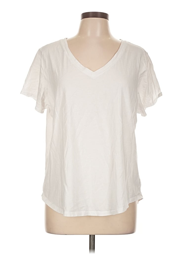 Pre-owned Old Navy Short Sleeve T-shirt In Ivory