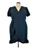 ELOQUII 100% Polyester Blue Cocktail Dress Size 24 - photo 1